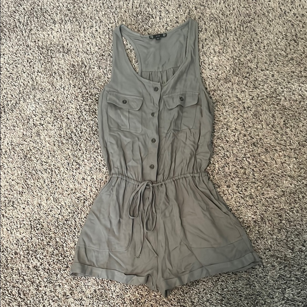 Green Sleeveless Jumpsuit